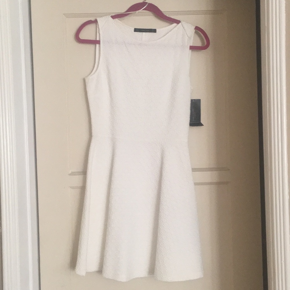 S Zara basic white dress NWT